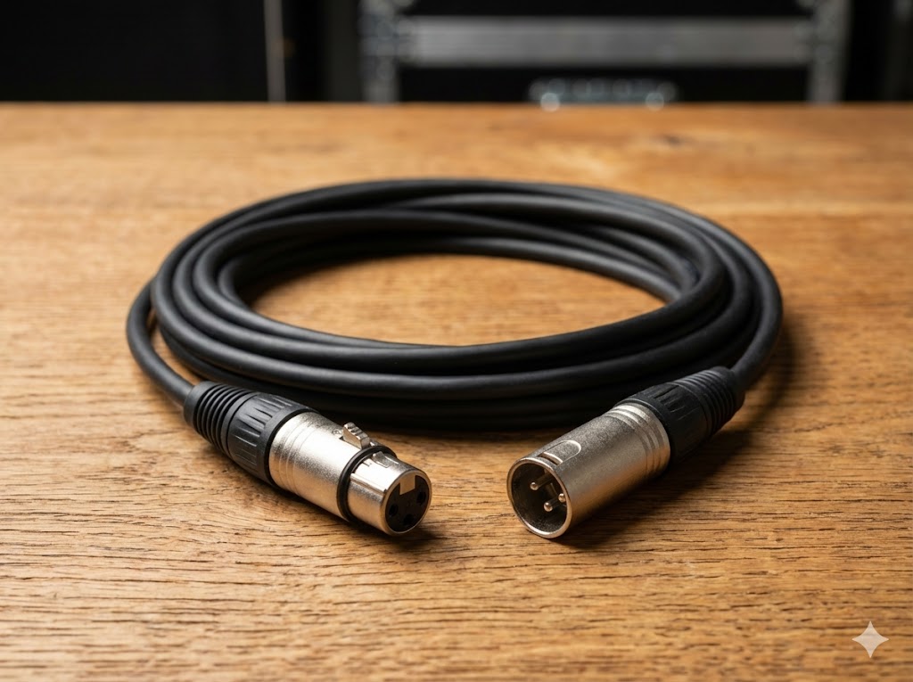 สายสัญญาณเสียง XLR สำหรับไมโครโฟนและงานระบบเสียง