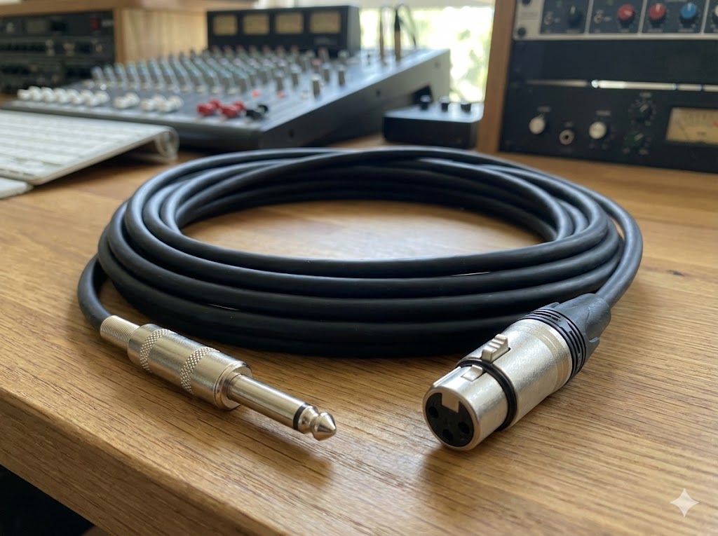 สายสัญญาณเสียง XLR to TS สำหรับเชื่อมต่อมิกเซอร์